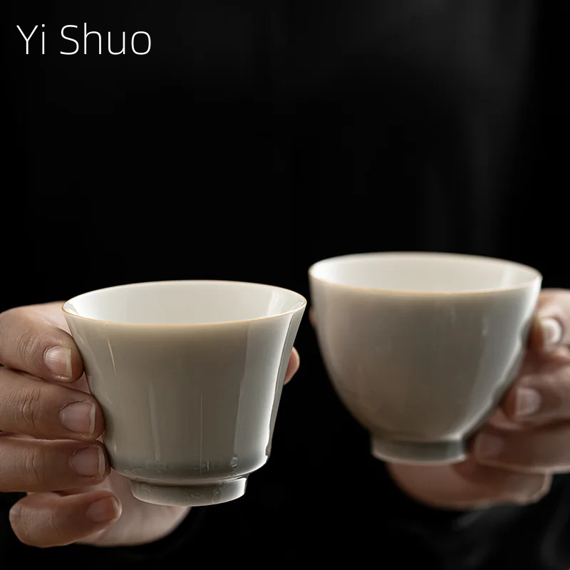 Ice Gray Glaze Cup Japanese St - Japanese Pottery recension och pris