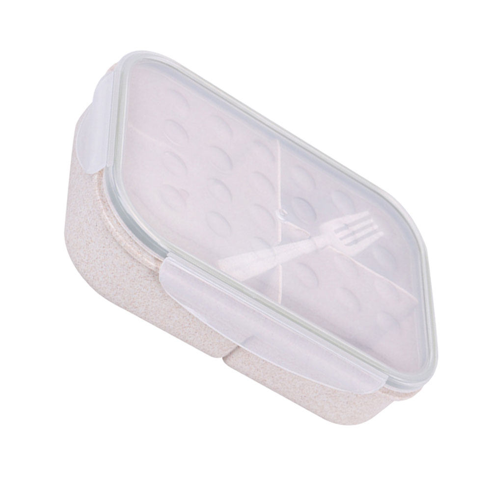 1Set Straw Divided Lunch Box P - Bento Box recension och pris