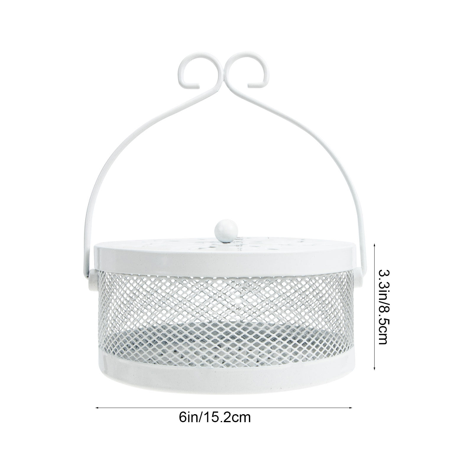 Box Wrought White Smooth Textu - Incense Holder recension och pris