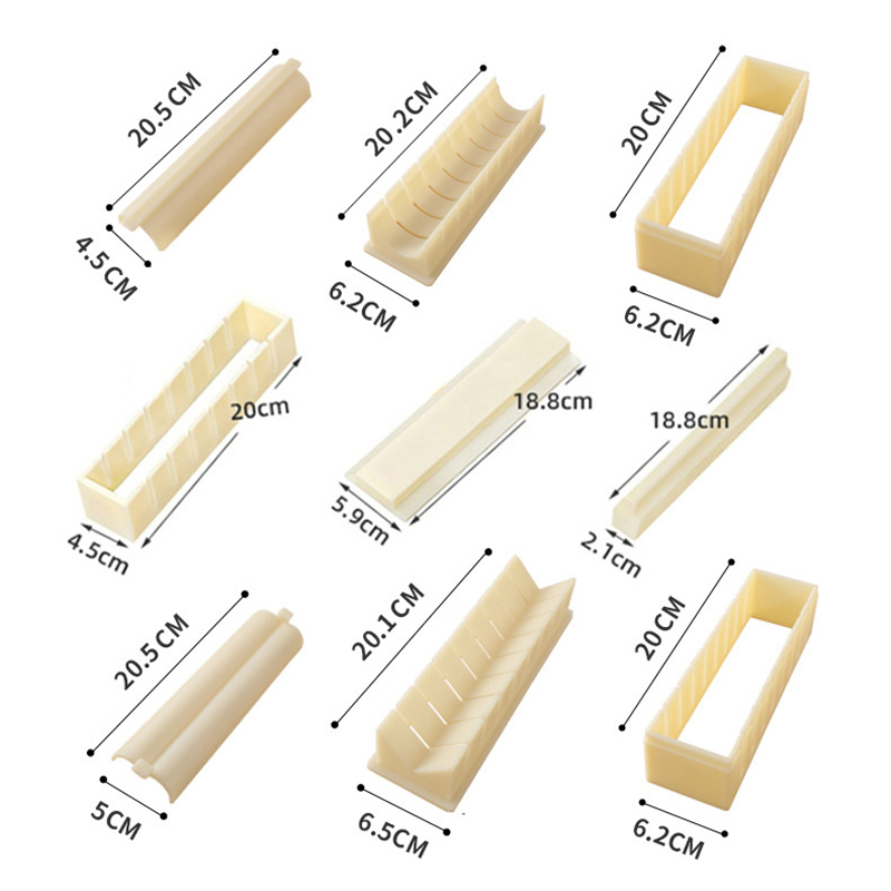 3pcs/set Square Heart-shaped S - Sushi Making Kit recension och pris