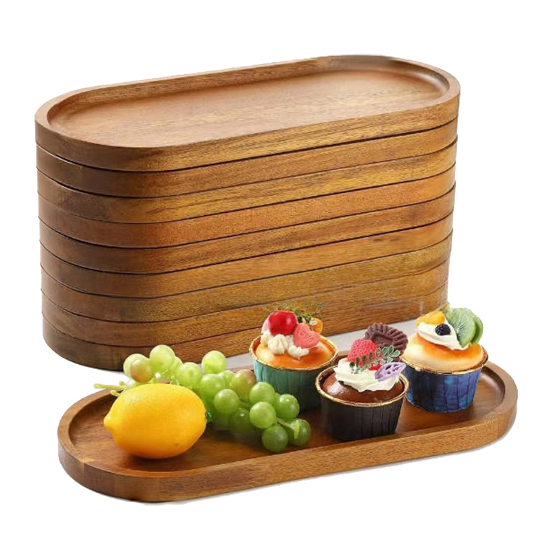 Tableware Solid Wood Round Des - Japanese Snacks recension och pris