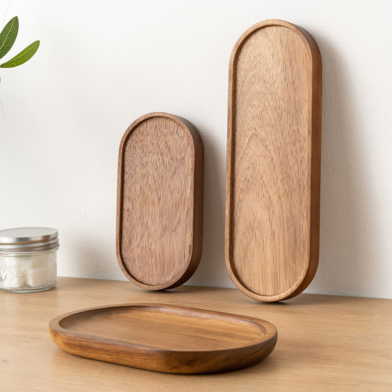 Tableware Solid Wood Round Des - Japanese Snacks recension och pris