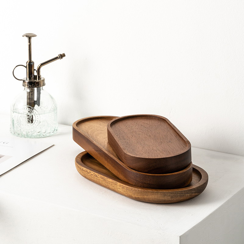 Tableware Solid Wood Round Des - Japanese Snacks recension och pris