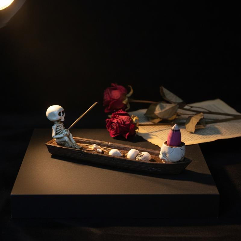 Skull Boat Incense Holder Uniq - Incense Holder recension och pris